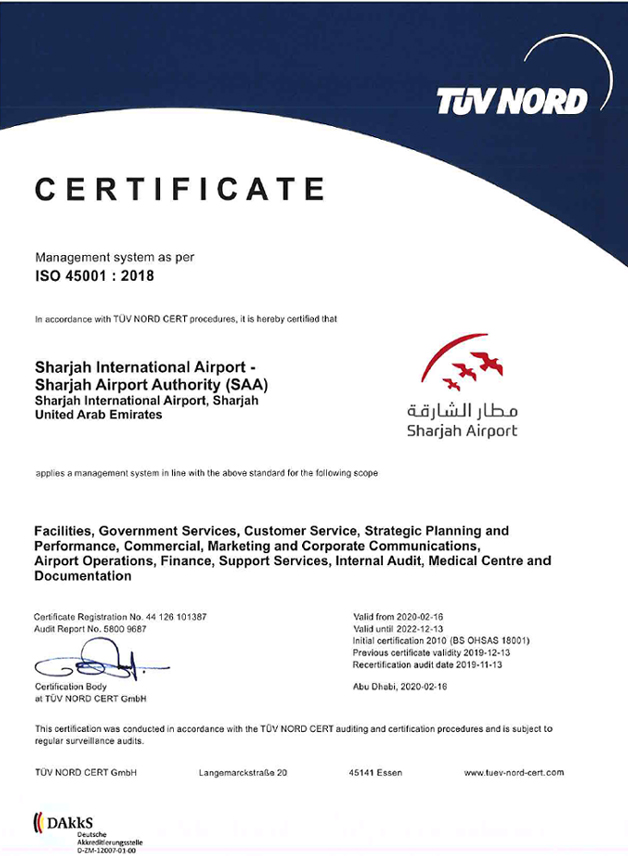 certificate-SAA-OHSAS